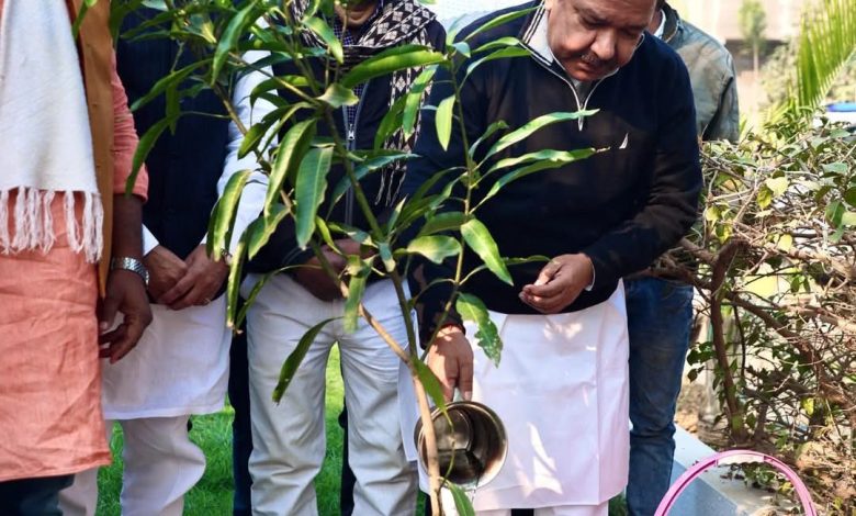 माँ का सम्मान और पृथ्वी का शृंगार आज आरा में आदरणीय प्रधानमंत्री श्री नरेंद्र मोदी जी के महत्वाकांक्षी 'एक पेड़ मां के नाम' अभियान के तहत आम के पौधे को रोपकर प्रकृति के प्रति अपना दायित्व निभाया। हरित राष्ट्र के निर्माण और पर्यावरण संरक्षण के लिए पौधारोपण बहुत आवश्यक है।
